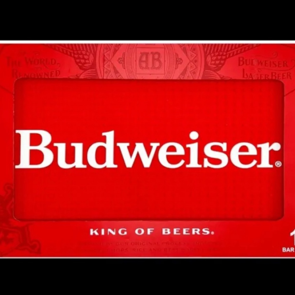 NEW Budweiser Bar Mat - 18x12 inches, Non-Slip Rubber Backing, Perfect Gift